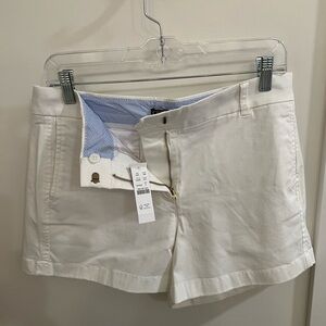 JCrew women’s 3.5" classic chino short — white NWT